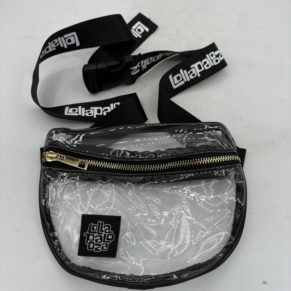 Lollapalooza Fanny Belt Bag Clear Adult Adjustable Zip